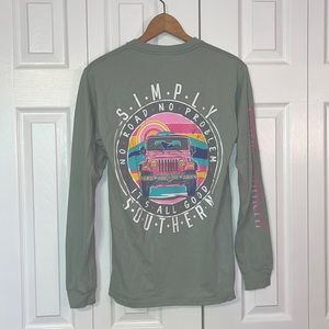 Simply Southern green long sleeve size small (women’s)